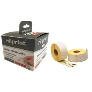 rillprint Rollenetiketten, 57 x 32 mm, weiß, non-permanent (EAN: 8712794874546)