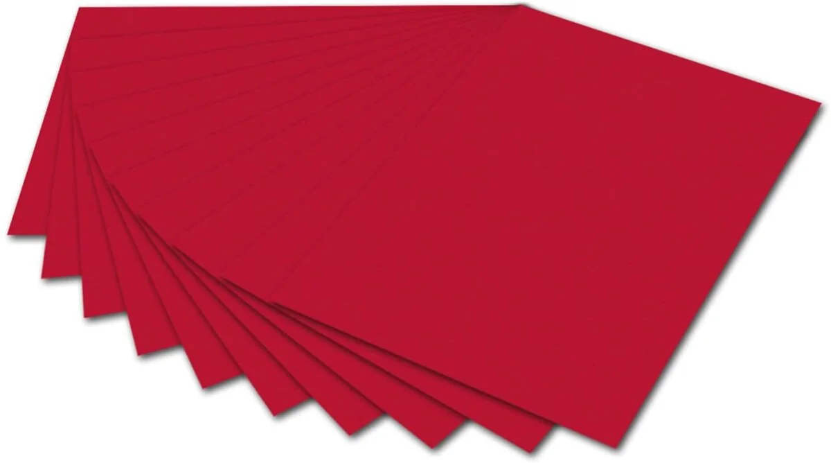 folia Fotokarton, (B)500 x (H)700 mm, 300 g/qm, ziegelrot (EAN: 4001868061185)