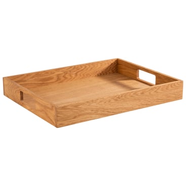 APS Serviertablett, (B)450 x (T)350 x (H)60 mm, eiche (EAN: 4004133007611)