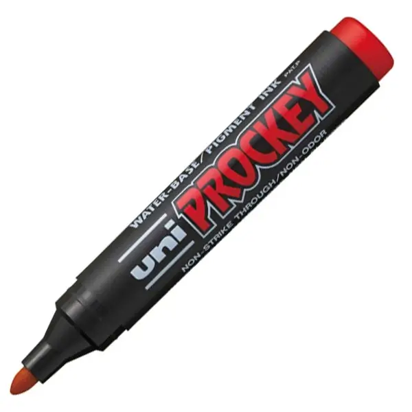 uni-ball Permanent-Marker PROCKEY (PM-122), rot (EAN: 4902778917138)