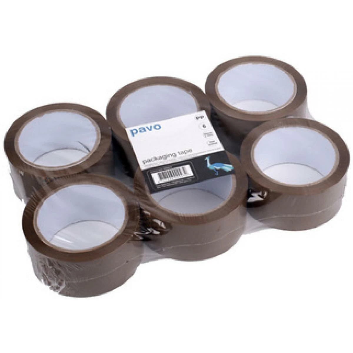 pavo Verpackungsklebeband, 50 mm x 66 m, transparent, PP (EAN: 8717448000319)