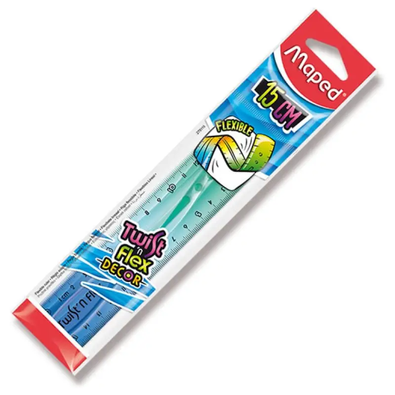 Maped Flachlineal Twist'n Flex DECOR, 150 mm, unzerbrechlich (EAN: 3154142791153)