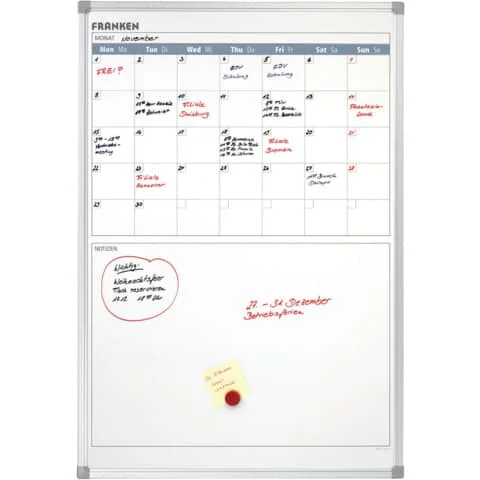 FRANKEN Planungstafel X-tra!Line, Monatskalender, 5 Wochen, weiß (EAN: 4016946191265)