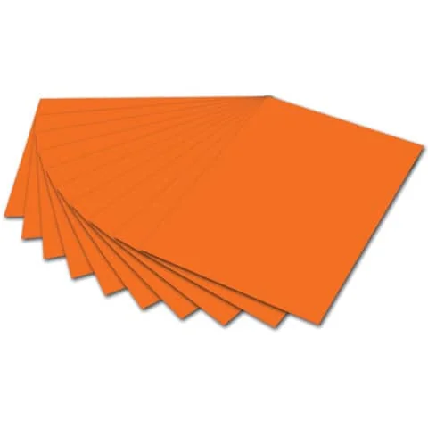 folia Tonpapier, DIN A4, 130 g/qm, hellorange (EAN: 4001868016642)