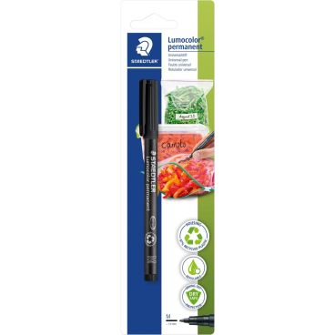 STAEDTLER Lumocolor Küchenmarker permanent, schwarz, Blister (EAN: 4007817070000)
