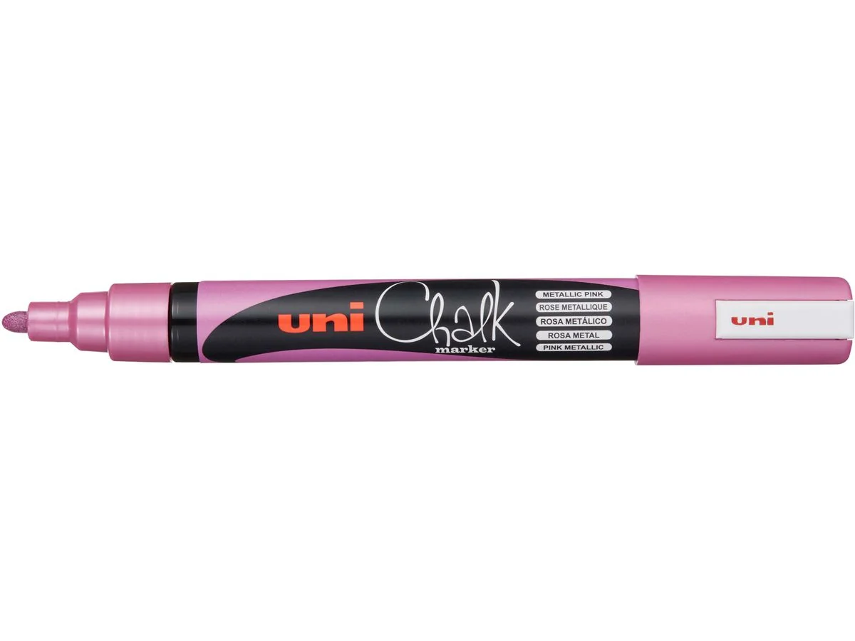 uni-ball Kreidemarker Chalk marker PWE5M, rosa metallic (EAN: 4902778256435)
