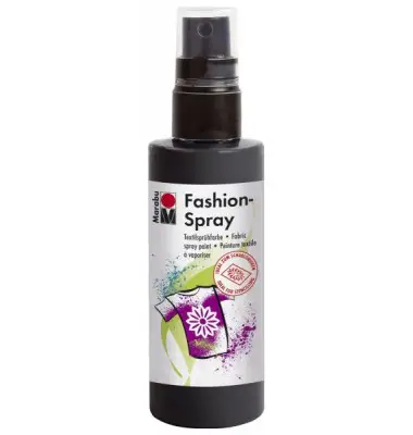 Marabu Textilsprühfarbe "Fashion-Spray", schwarz, 100 ml (EAN: 4007751568946)