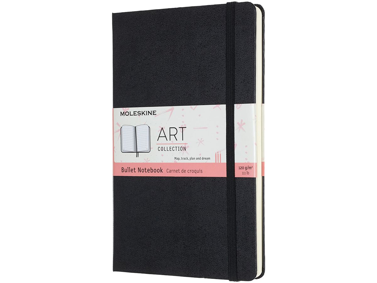 MOLESKINE Skizzenbuch Bullet Notebook,L/A5, 120g/qm, schwarz (EAN: 8053853603357)