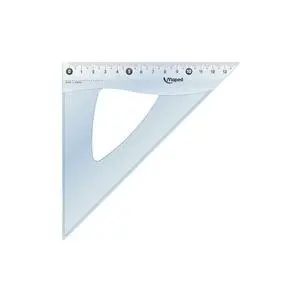 Maped Zeichendreieck Cristal 45 Grad, Hypotenuse: 210 mm, transparent (EAN: 3154141461231)