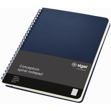 sigel Collegeblock Conceptum, DIN A5, kariert, dunkelblau (EAN: 4004360771255)