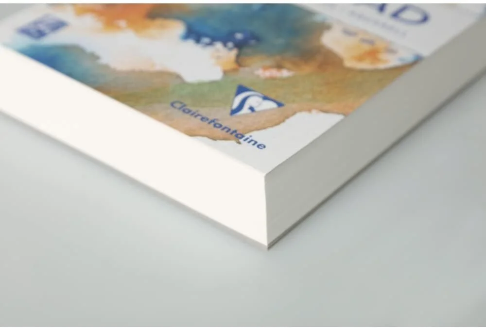 Clairefontaine Aquarellblock AQUAPAD, DIN A4, 300 g/qm, natürlich weiß (EAN: 3329689757218)