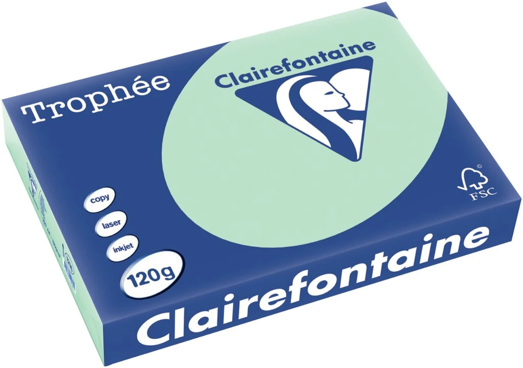 Clairefontaine Multifunktionspapier Trophée, A4, hellgrün (EAN: 3329680121605)