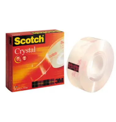 Scotch Klebefilm Crystal Clear 600, 19 mm x 33 m, Karton (EAN: 3134375261920)