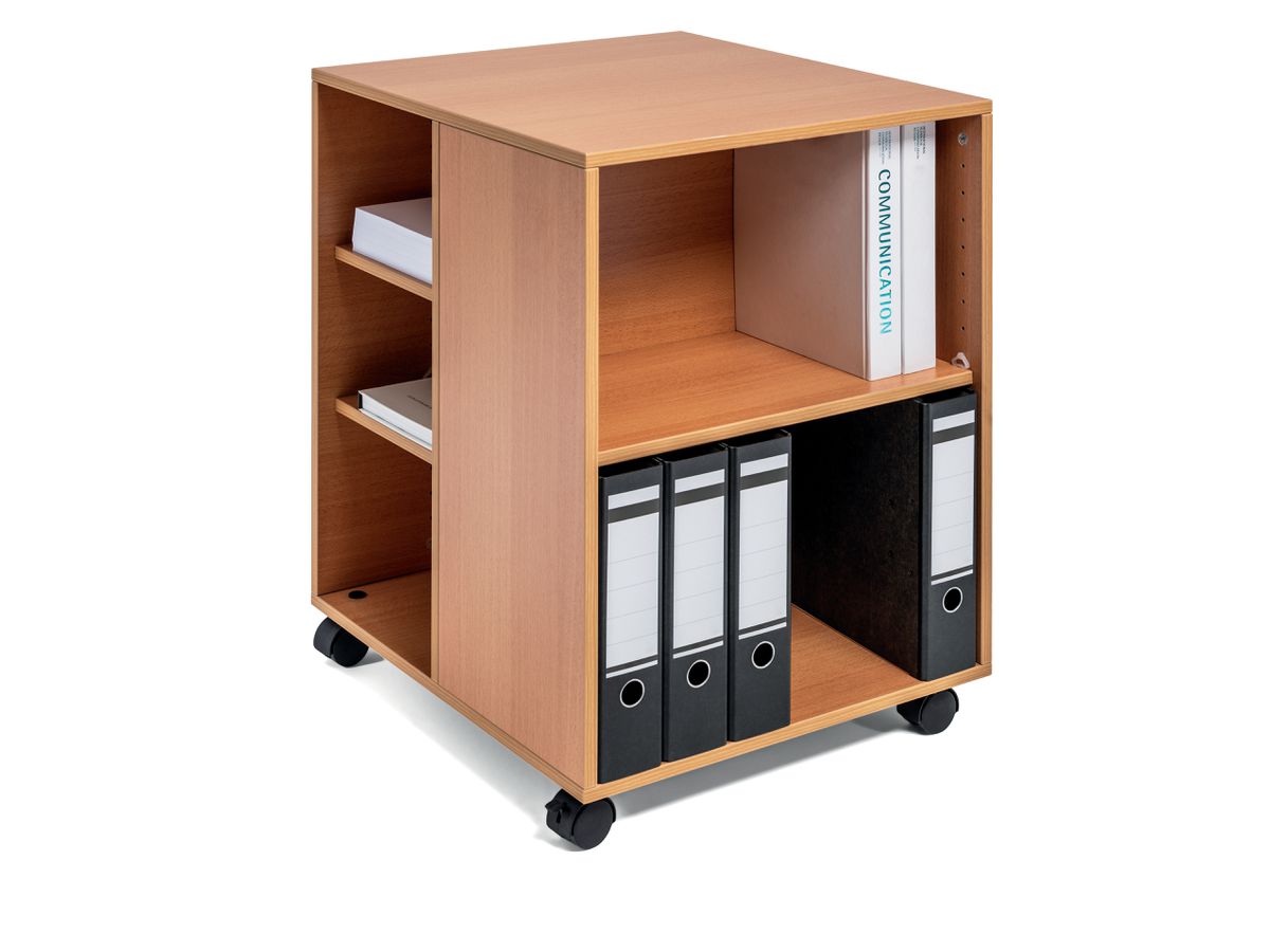 DURABLE Bürowagen "74/59" offen, 6 Böden, buche (EAN: 4005546988023)