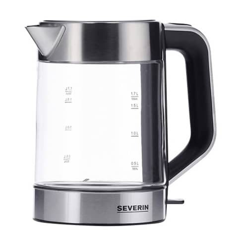 SEVERIN Wasserkocher WK 3420, 1,7 Liter, Glas/Edelstahl (EAN: 4008146033896)
