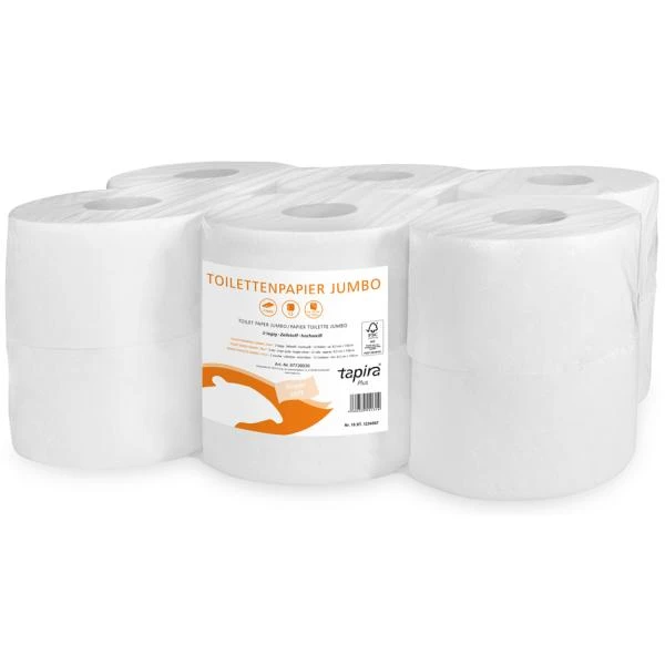 Tapira Großrollen-Toilettenpapier Plus, 2-lagig, 150 m (EAN: 4260339558122)