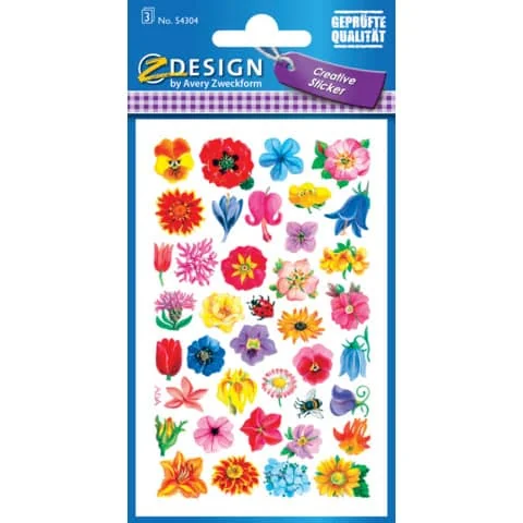 ZDesign CREATIVE Sticker "Blüten", bunt (EAN: 4004182543047)