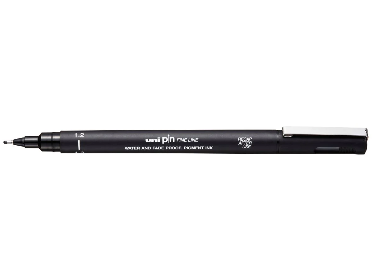 uni-ball Fineliner PIN 12200 N, schwarz (EAN: 4902778254776)