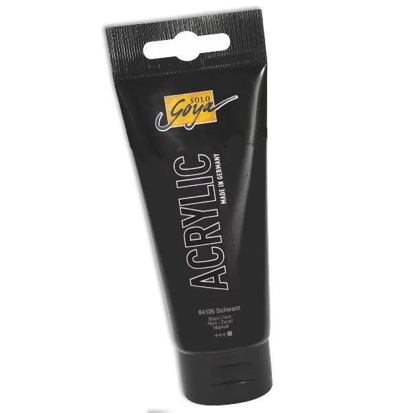 KREUL Acrylfarbe SOLO Goya Acrylic, schwarz, 100 ml (EAN: 4000798841263)