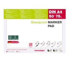 transotype Markerblock DIN A4, 75 g/qm, 50 Blatt (EAN: 4013695265148)