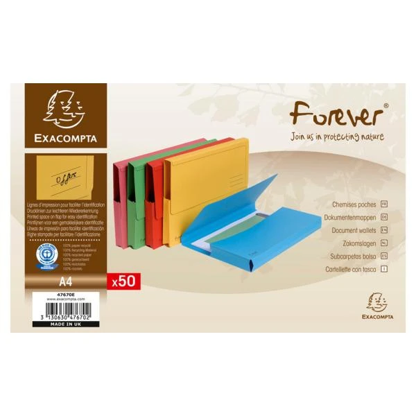 EXACOMPTA Dokumententasche FOREVER, DIN A4, grün (EAN: 3130630476733)