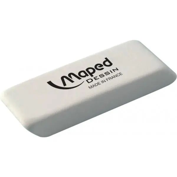 Maped Kautschuk-Radierer Dessin, mittel, weiß (EAN: 3154140100131)