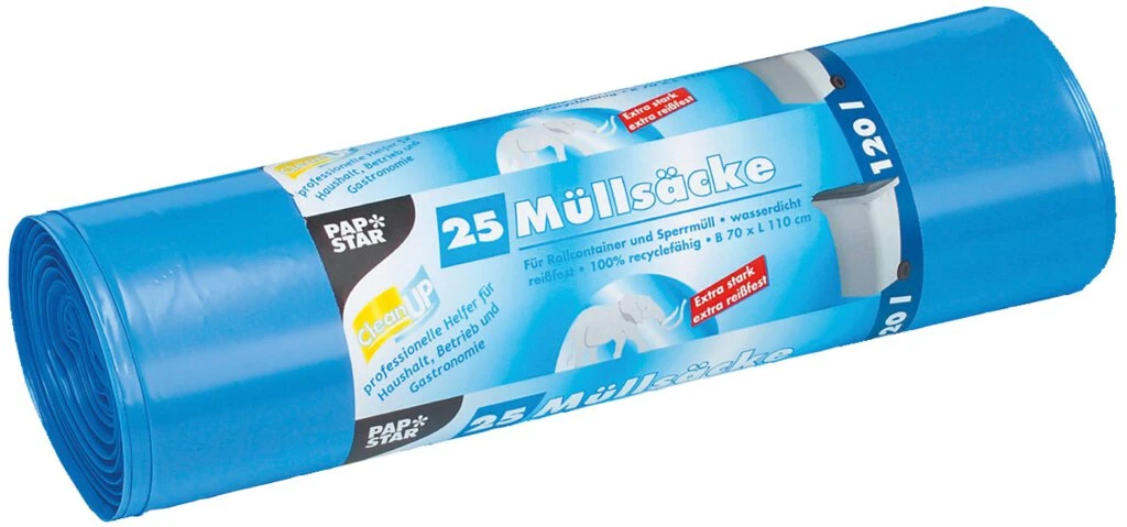 STARPAK Müllsäcke LDPE, 120 Liter, blau (EAN: 4002911121320)