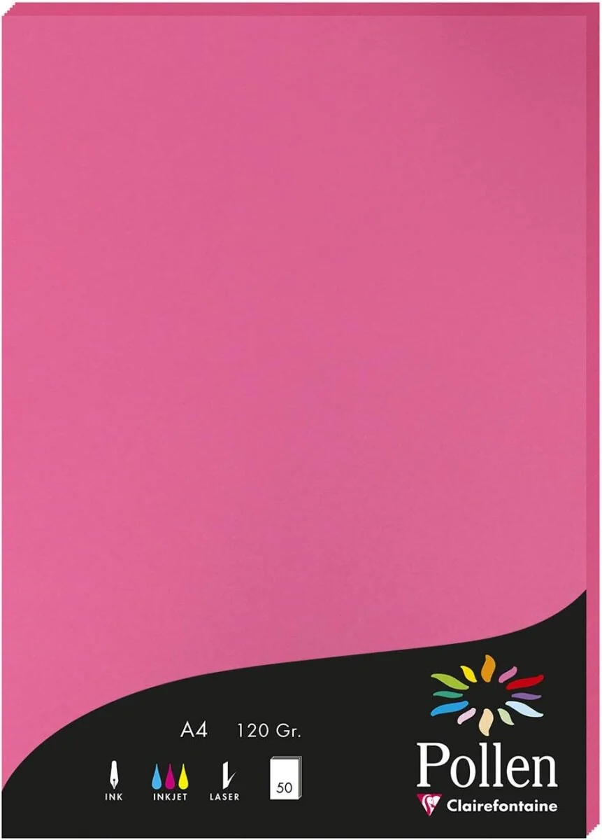 Pollen by Clairefontaine Papier DIN A4, fuchsia (EAN: 3329680422108)