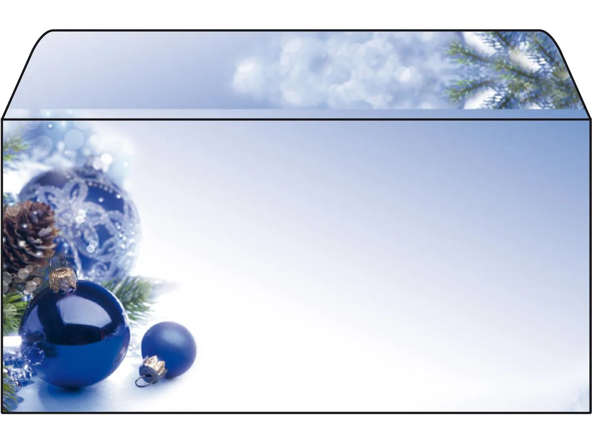 sigel Weihnachts-Umschlag "Blue Harmony", DIN lang, 90 g/qm (EAN: 4004360849657)