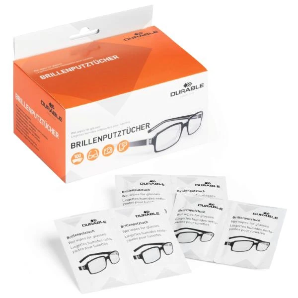 DURABLE Brillen-Putztuch, 100er Pack (EAN: 4005546506289)