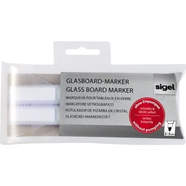 sigel Universal-Marker, Rundspitze: 2 - 3 mm, weiß (EAN: 4004360827600)
