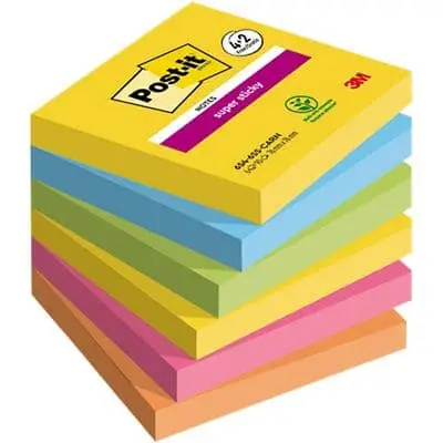 Post-it Haftnotizen super sticky notes, 76 x 76 mm, 4+2 (EAN: 4054596927322)