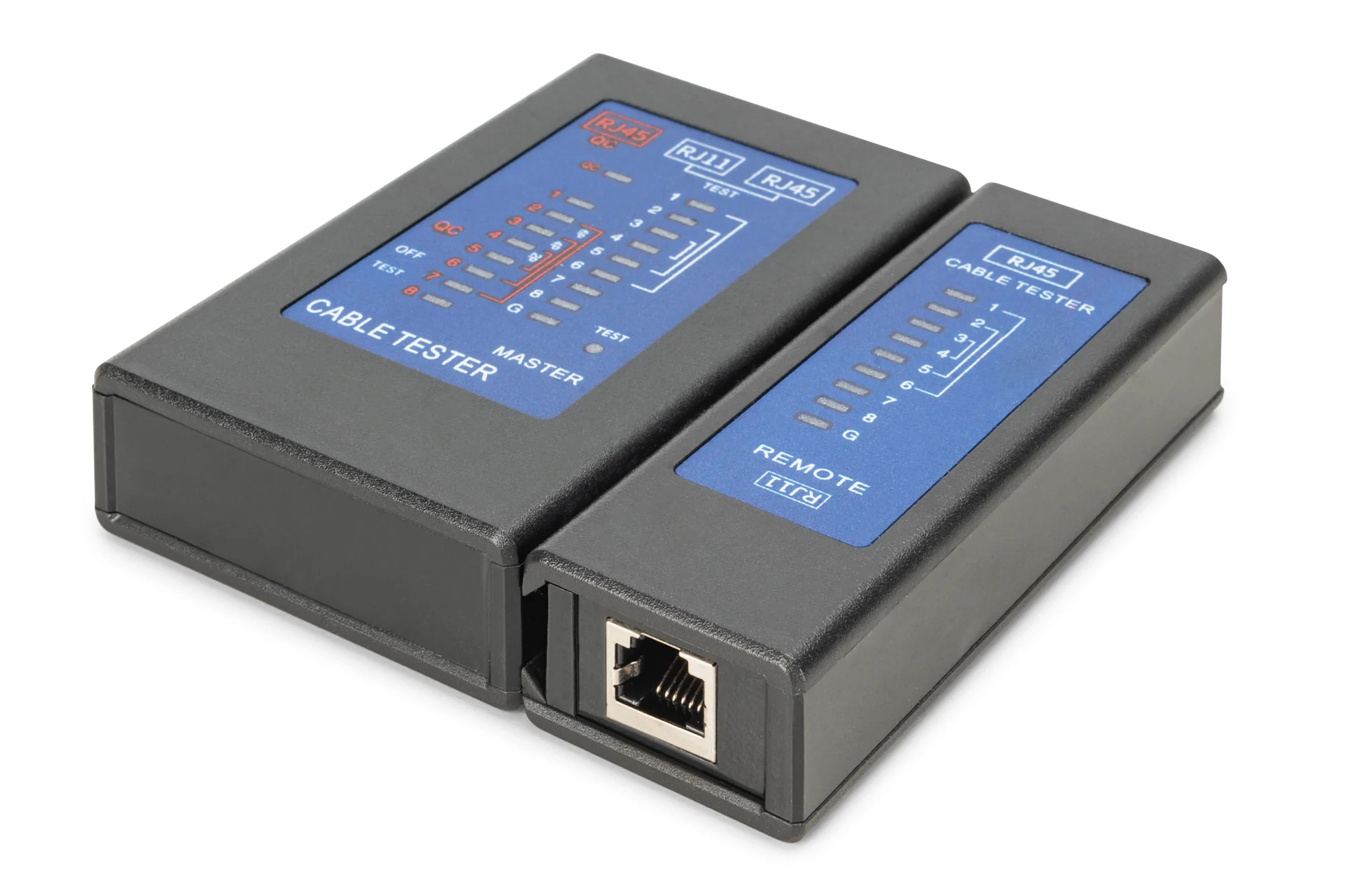 DIGITUS Netzwerk-Kabeltester RJ45, Einseitiger Tester (EAN: 4016032498346)