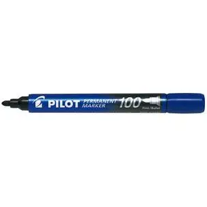 PILOT Permanent-Marker 100, Rundspitze, blau (EAN: 4902505511110)