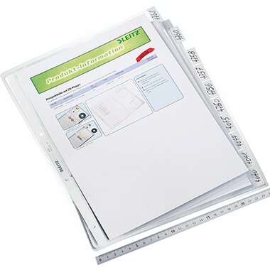 LEITZ Register-Prospekthülle, blanko, A4, PP, 10-teilig (EAN: 4002432364909)