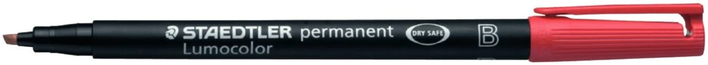 STAEDTLER Lumocolor Permanent-Marker 314B, rot (EAN: 4007817304273)