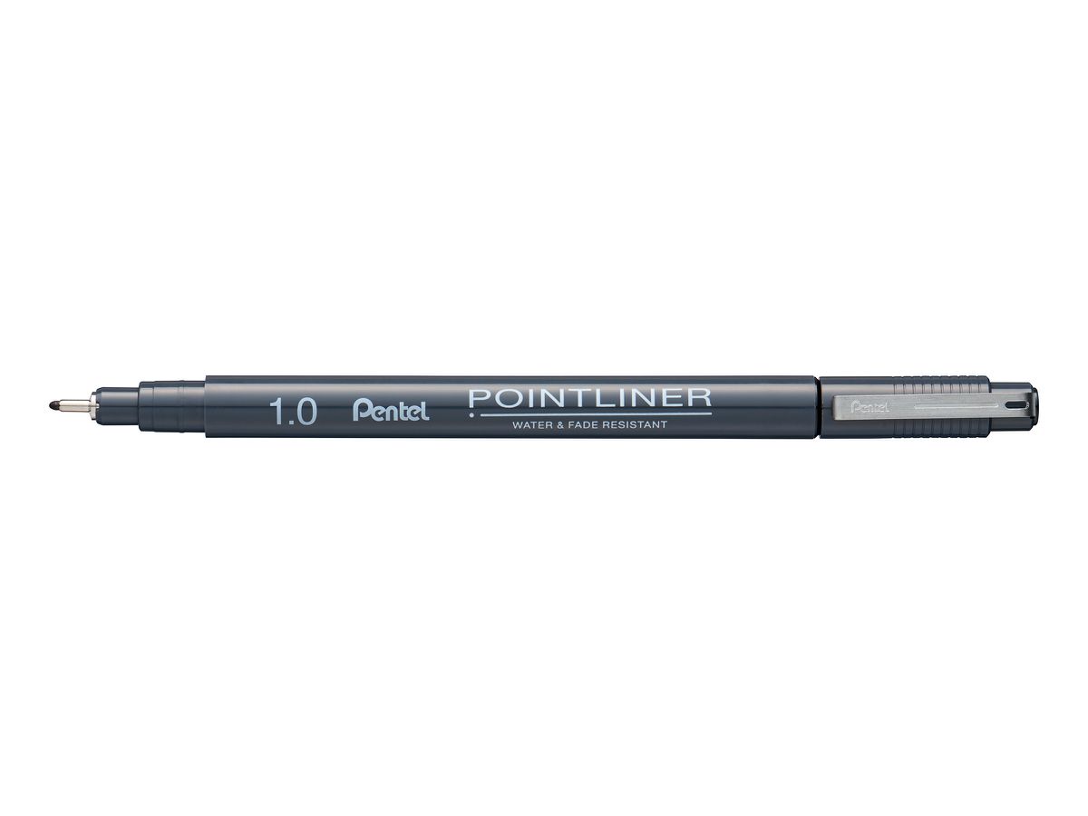 PentelArts Permanent Fineliner Pointliner, schwarz, 1,0 mm (EAN: 0884851060167)