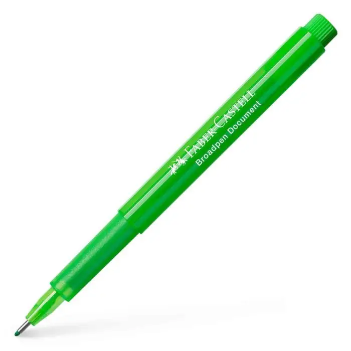 FABER-CASTELL Fineliner BROADPEN, hellgrün (EAN: 4005401554660)