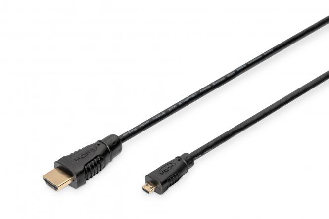 DIGITUS Anschlusskabel High Speed, HDMI-A - Micro HDMI-D (EAN: 4016032323006)