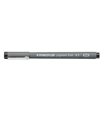 STAEDTLER Pigmentliner, schwarz, Strichstärke: 0,3 mm (EAN: 4007817330418)