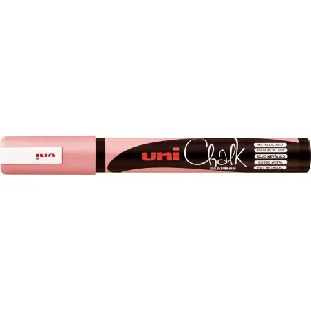 uni-ball Kreidemarker Chalk marker PWE5M, rot metallic (EAN: 4902778256411)