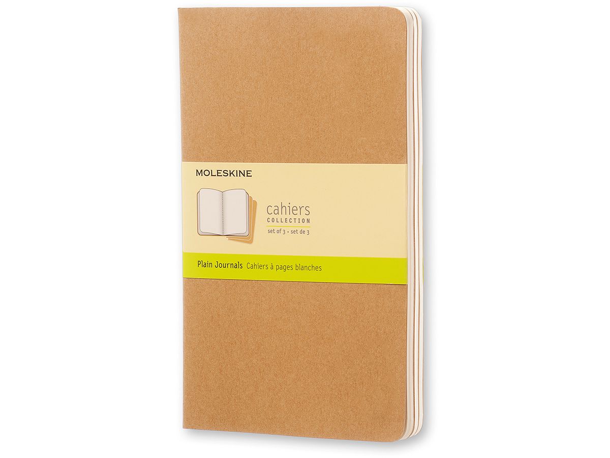 MOLESKINE Notizheft Cahier, L/A5, blanko, Karton, braun (EAN: 9788883705007)