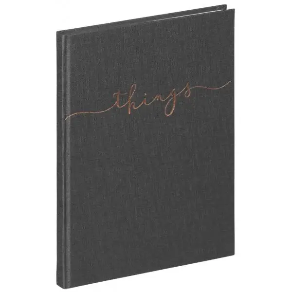 PAGNA Notizbuch "things", DIN A5, blanko, grau (EAN: 4013951015111)