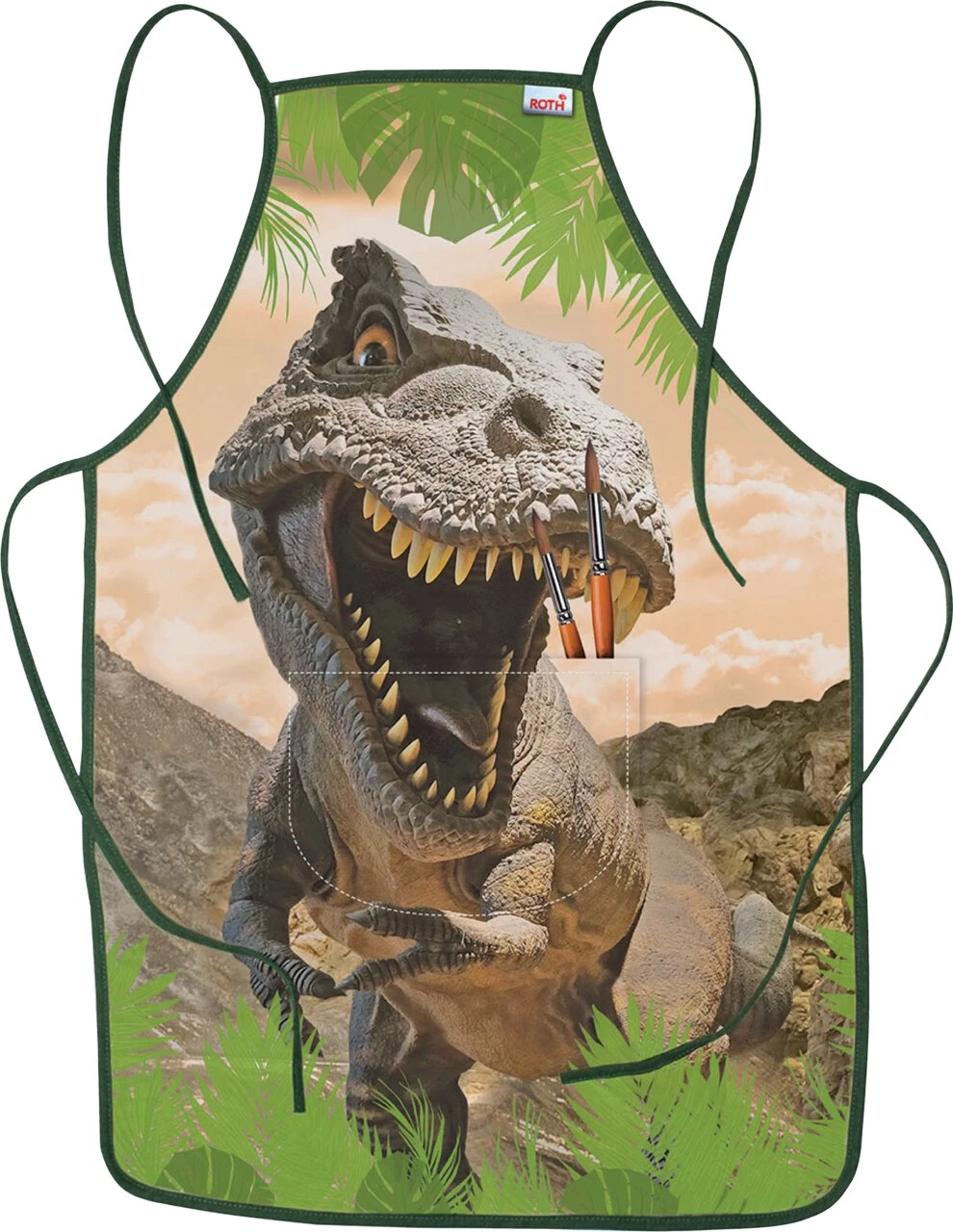 ROTH Malschürze "Tyrannosaurus", mit Bauchtasche (EAN: 4028279887807)