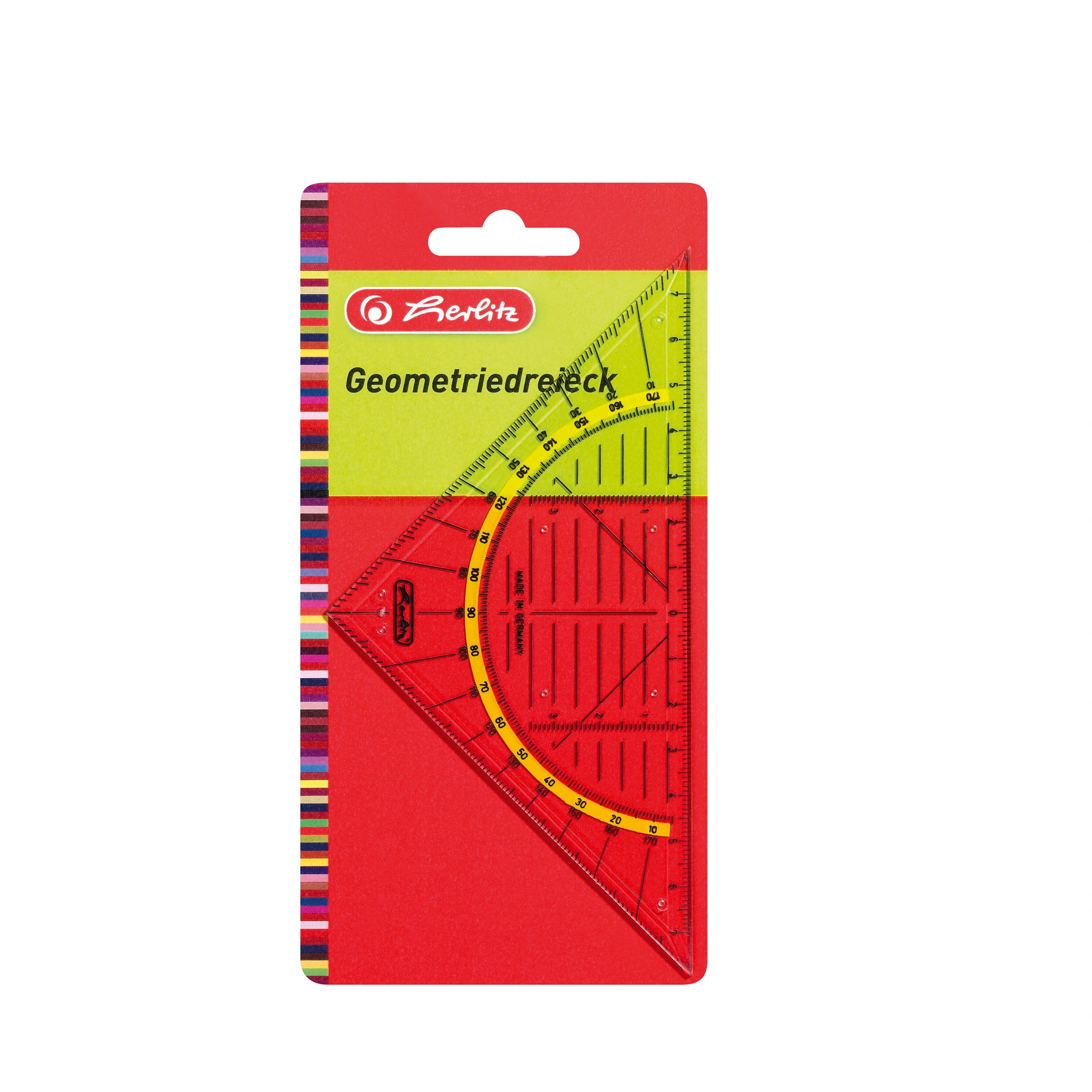 herlitz Geometriedreieck, Hypothenuse: 160 mm, transparent (EAN: 4008118700306)