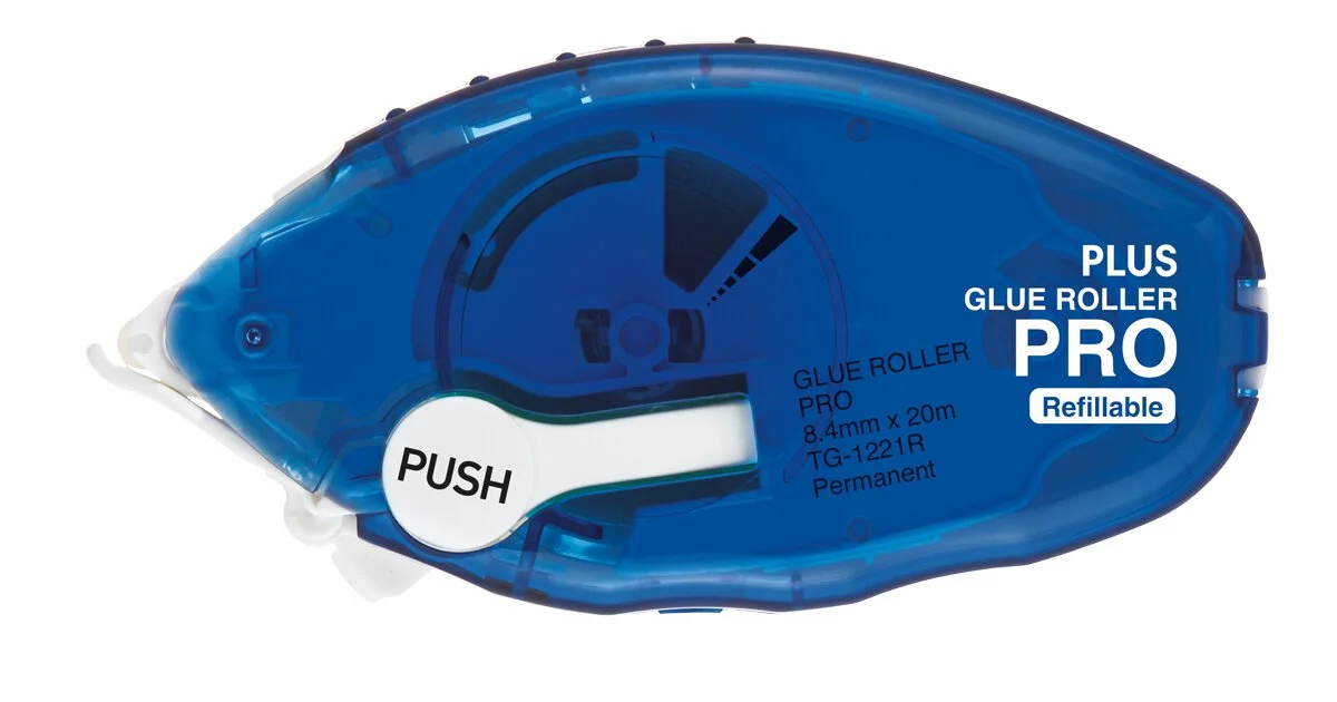 PLUS JAPAN Kleberoller PRO TG-1221, 8,4 mm x 20 m, blau (EAN: 4977564663131)