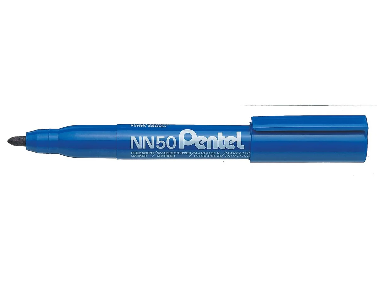 Pentel Permanent-Marker GREEN-LABEL NN50, blau (EAN: 3474370850027)