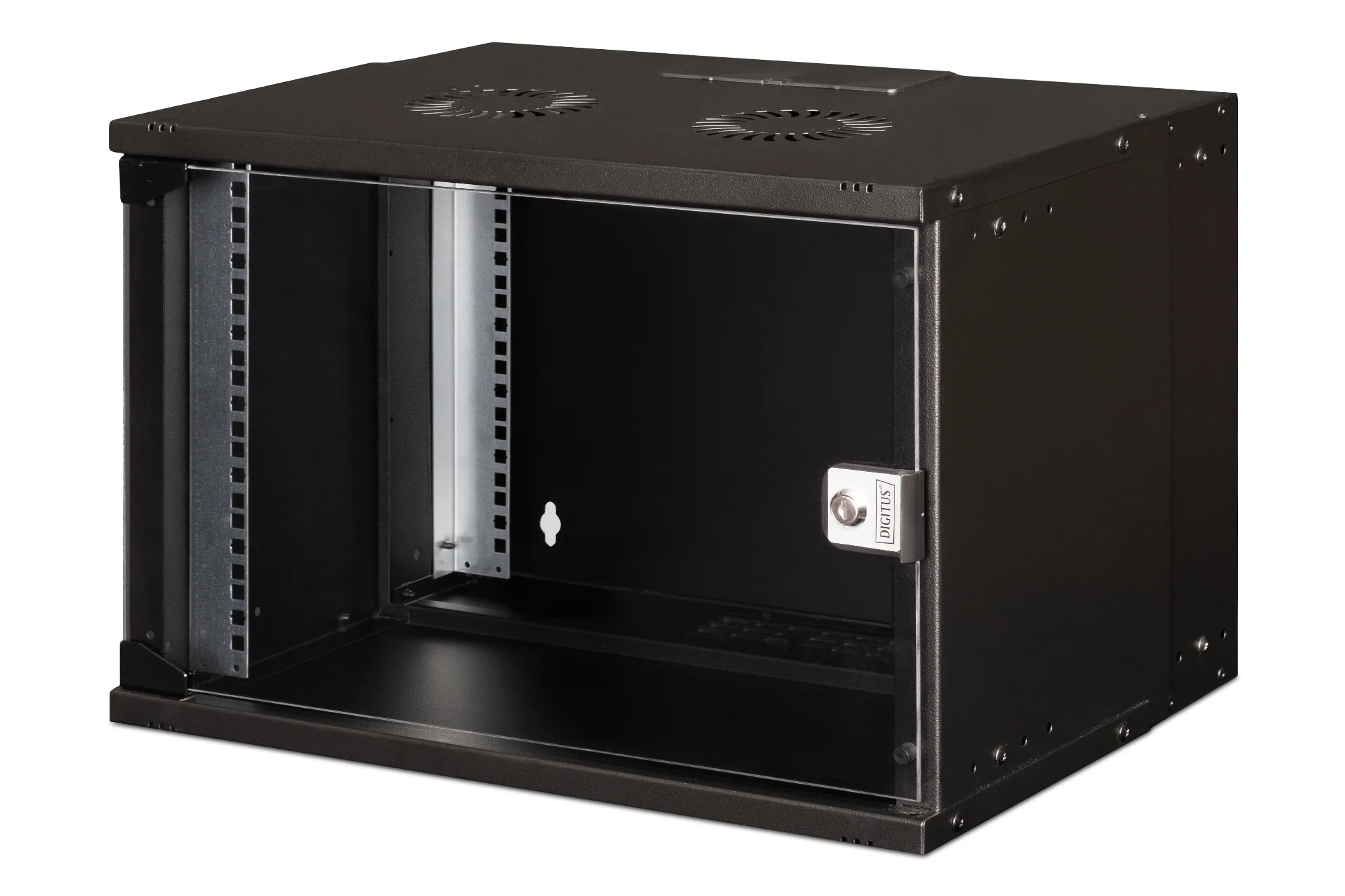 DIGITUS 19" Wandgehäuse SOHO PRO, (B)540 x (T)400 mm, 7HE, schwarz (EAN: 4016032493716)