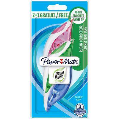 Paper:Mate Korrekturroller DRYLINE GRIP, 3er Blister (EAN: 3501178628838)