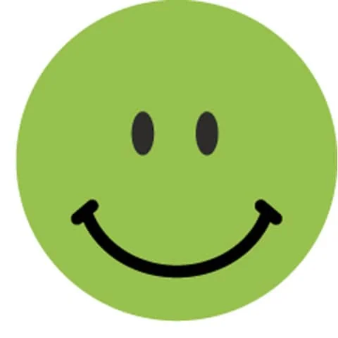 AVERY Zweckform Markierungspunkte, Gesicht positiv, grün (EAN: 4004182038581)
